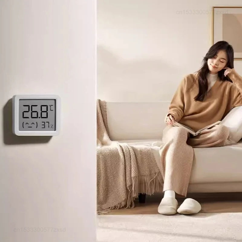 Xiaomi Mijia Bluetooth Temperature Hygrometer – Smart LCD Clock Monitor for Indoor