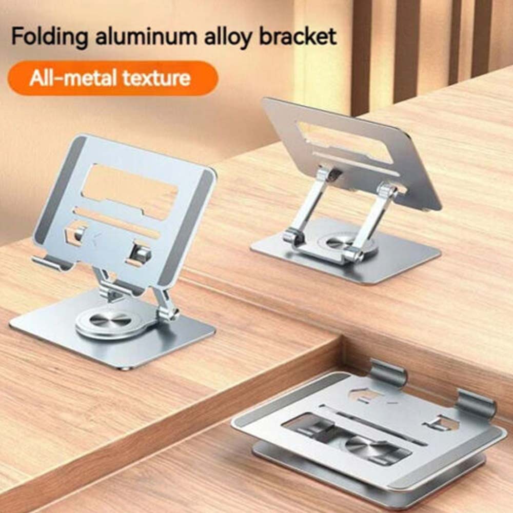 Adjustable Stand 360 Rotating Ergonomic Foldable Riser for iPad Tablet to 12.9