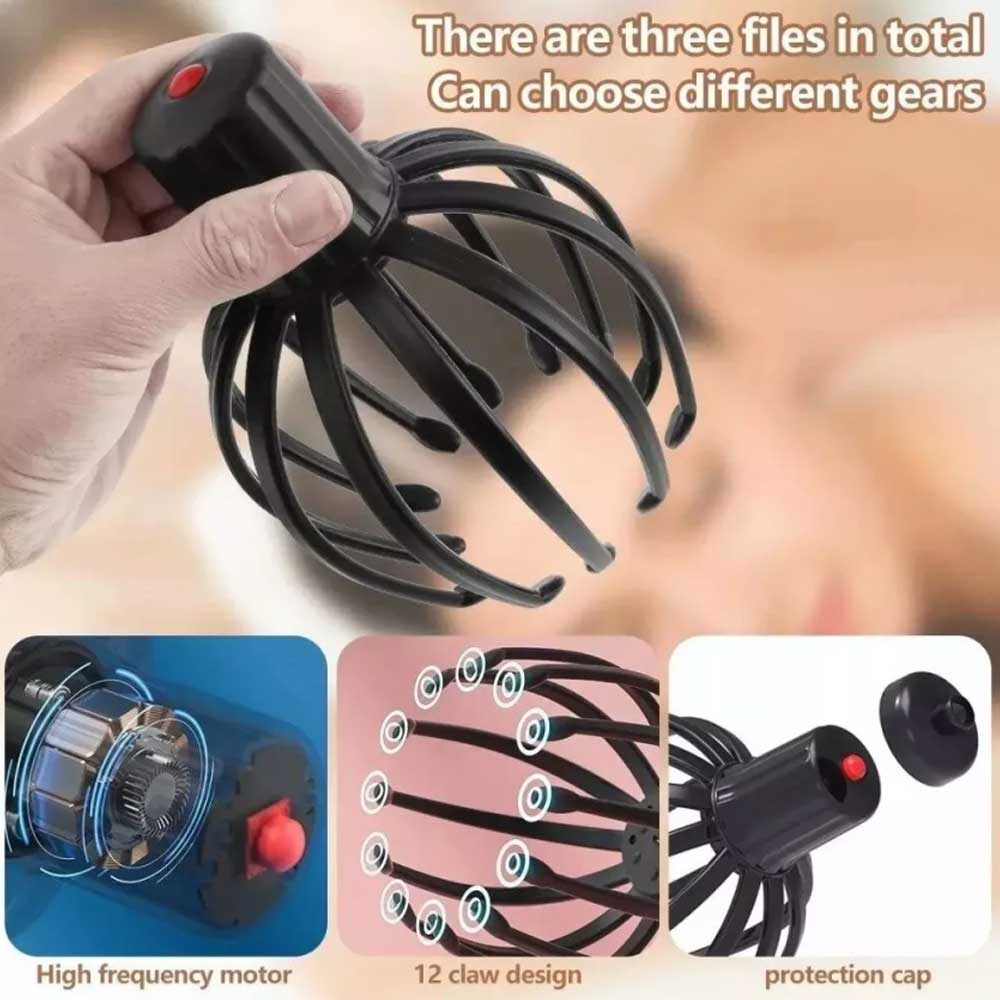 Octopus Scalp Massager, Electric Scalp Massager with 3 Modes Head Massager Relax