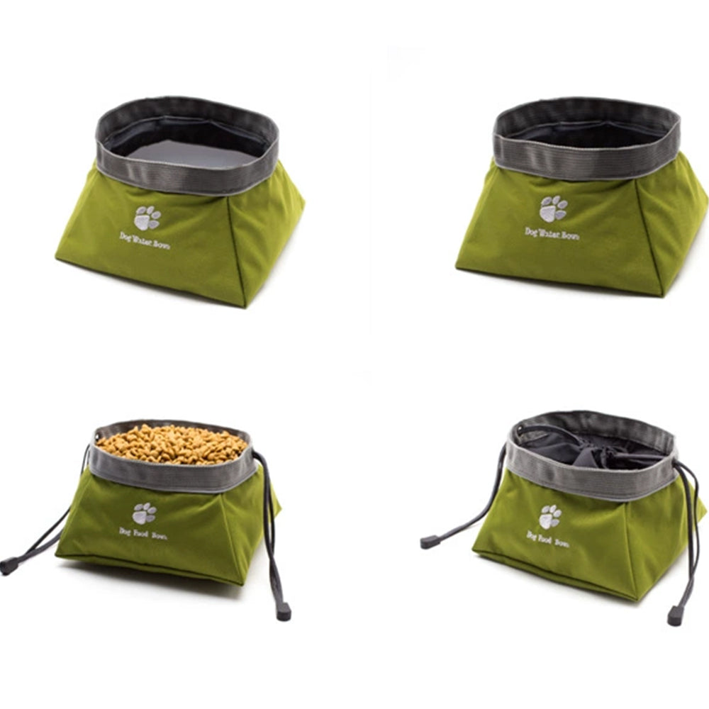 Portable Collapsible Pet Bowl – Foldable Silicone Dog Food & Water Feeder