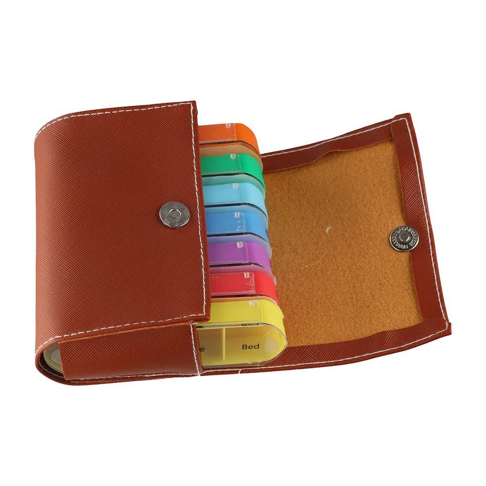 7-Day Pill Organizer – 28-Grid Weekly Medicine Tablet Sorter Case
