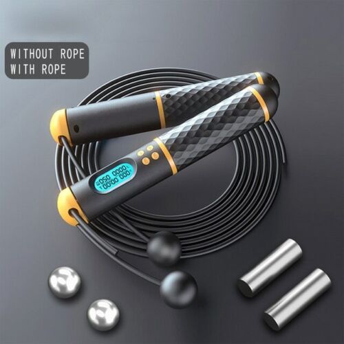 2 In 1 Jump Rope With Digital Counter Calorie Count Cordless Skipping Rope