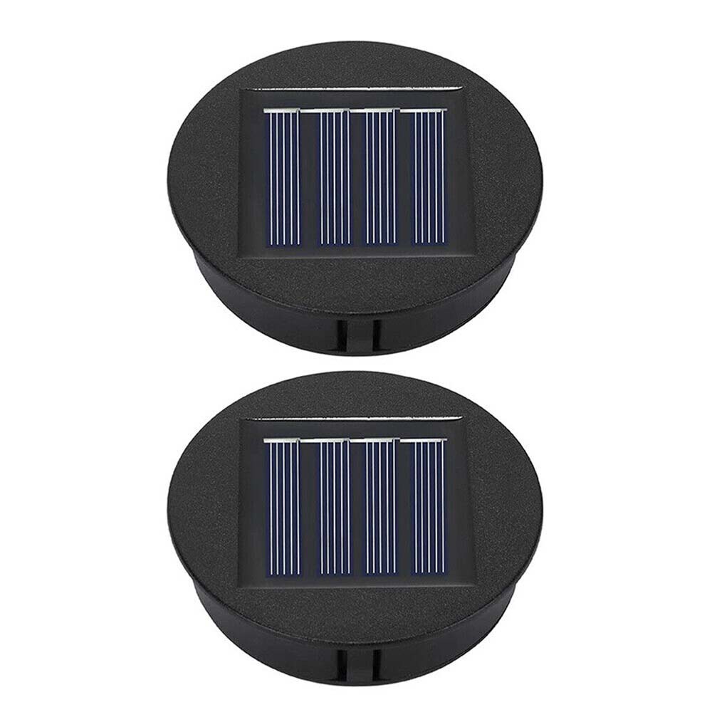 1-4pcs Solar Lights Replacement Top with LED Bulbs Solar Panel Lantern Lid Tops