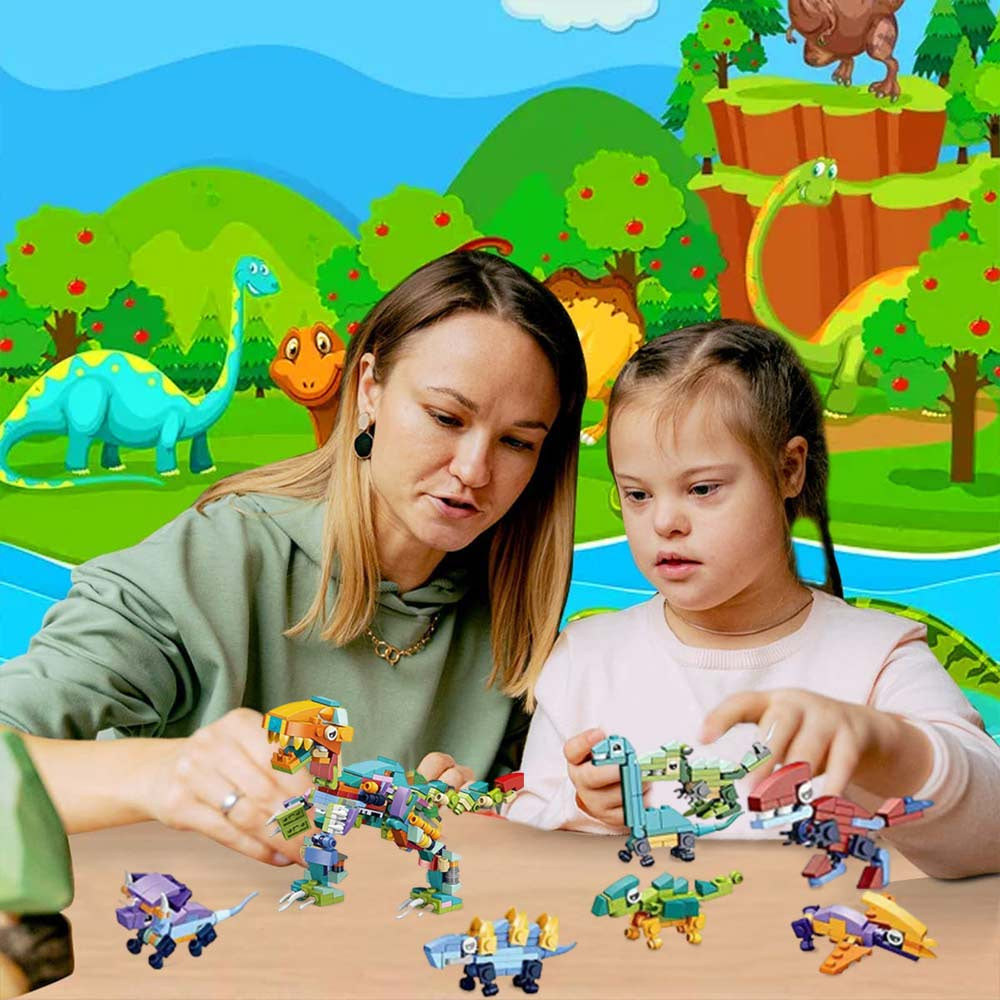 Dinosaur Easter Egg Toy  Mini Lego 12 IN 1 Building Blocks Educational Assembly