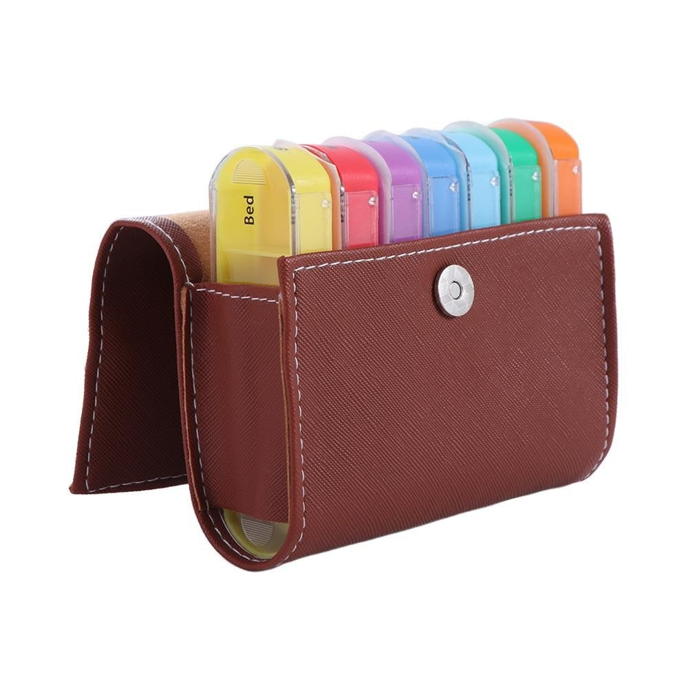 7-Day Pill Organizer – 28-Grid Weekly Medicine Tablet Sorter Case