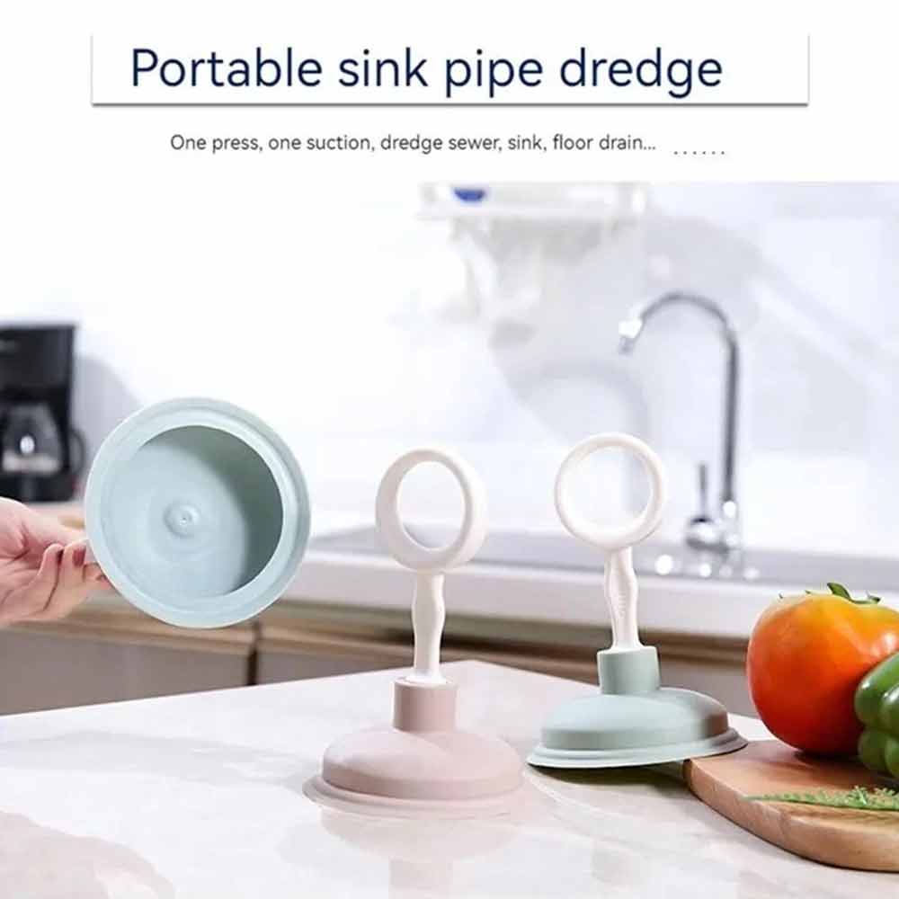 Mini Toilet Plunger – Sink Drain Unblocker, Compact Bathroom Kitchen Cleaner Tool