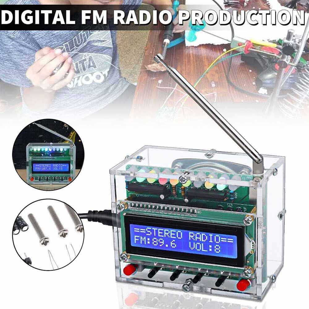 DIY Electronics Kits RDA5807 FM Radio-Receiver 5W Amplifier Audio Indicator