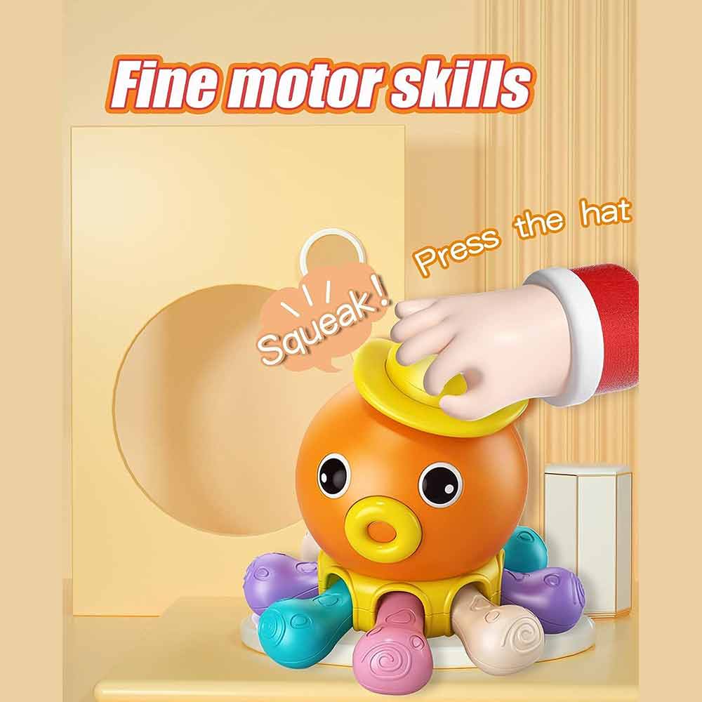 Montessori Toys for 1-2 Year Old Octopus Baby Gift for Boys and Girls Random color