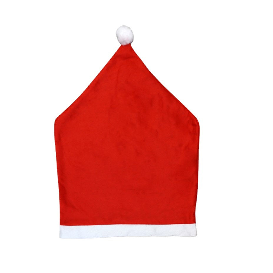 6x Christmas Chair Covers Dinner Table Santa Hat Home Decorations Ornaments Gift
