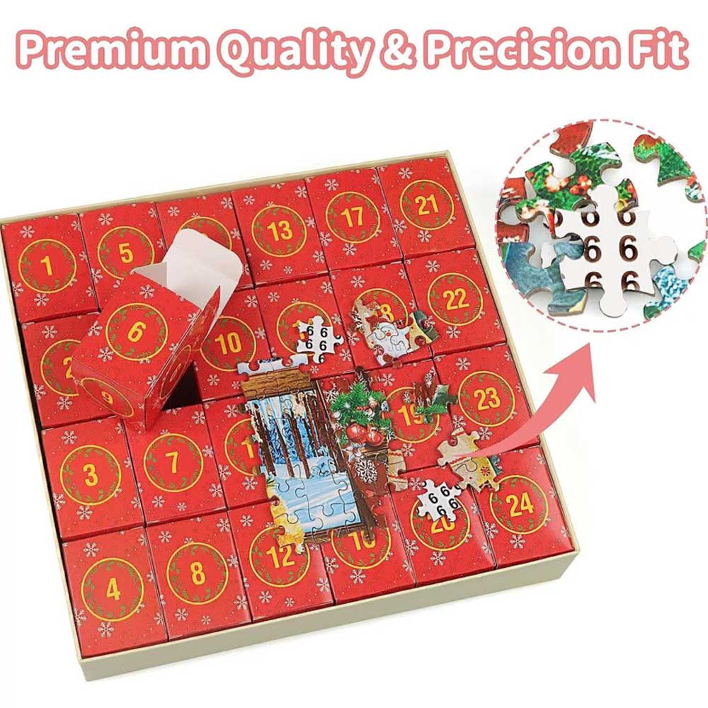 Advent Calendar Jigsaw Puzzles Christmas Countdown Puzzles Gift
