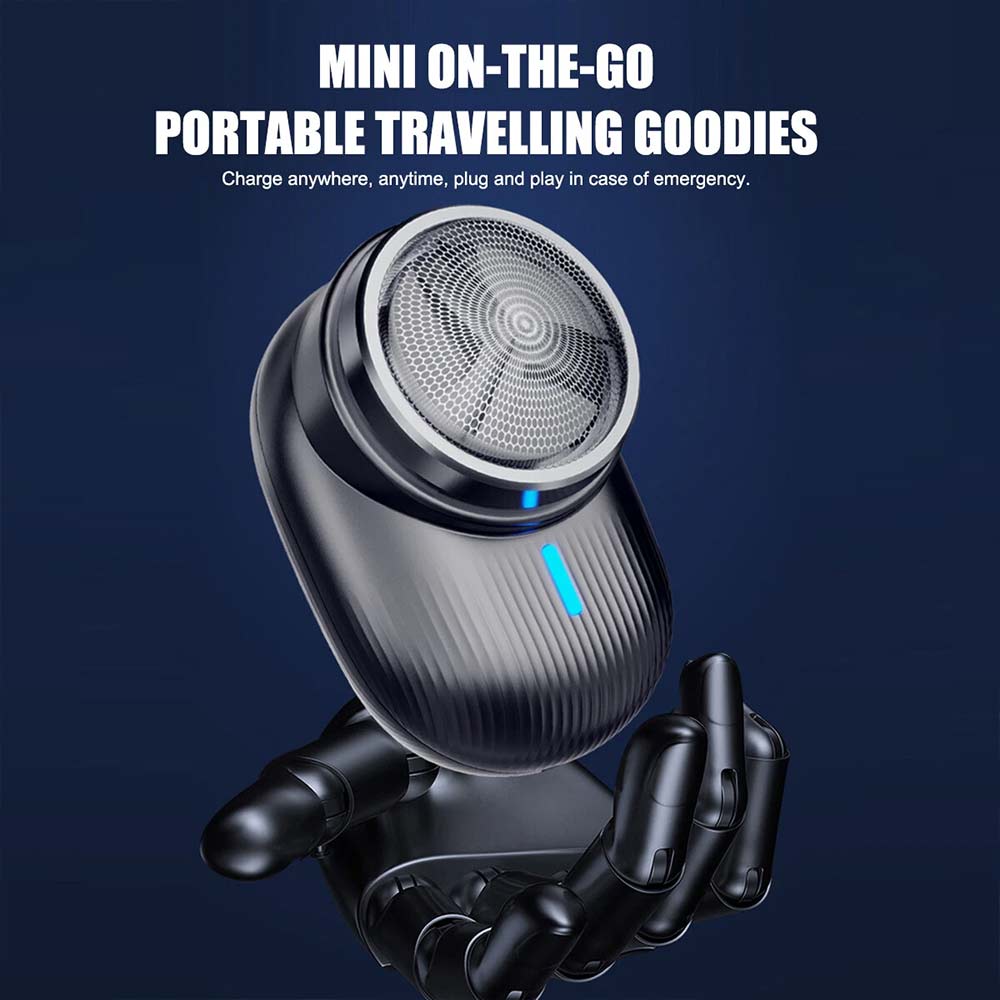 Mini Portable Electric Shaver - USB Rechargeable Travel Razor for Men & Women