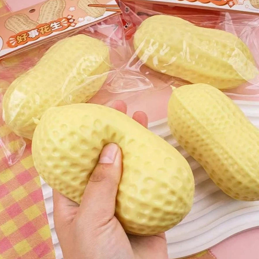Sensory Fidget Peanut Squeeze – Silicone Stress Relief Toy for Adults