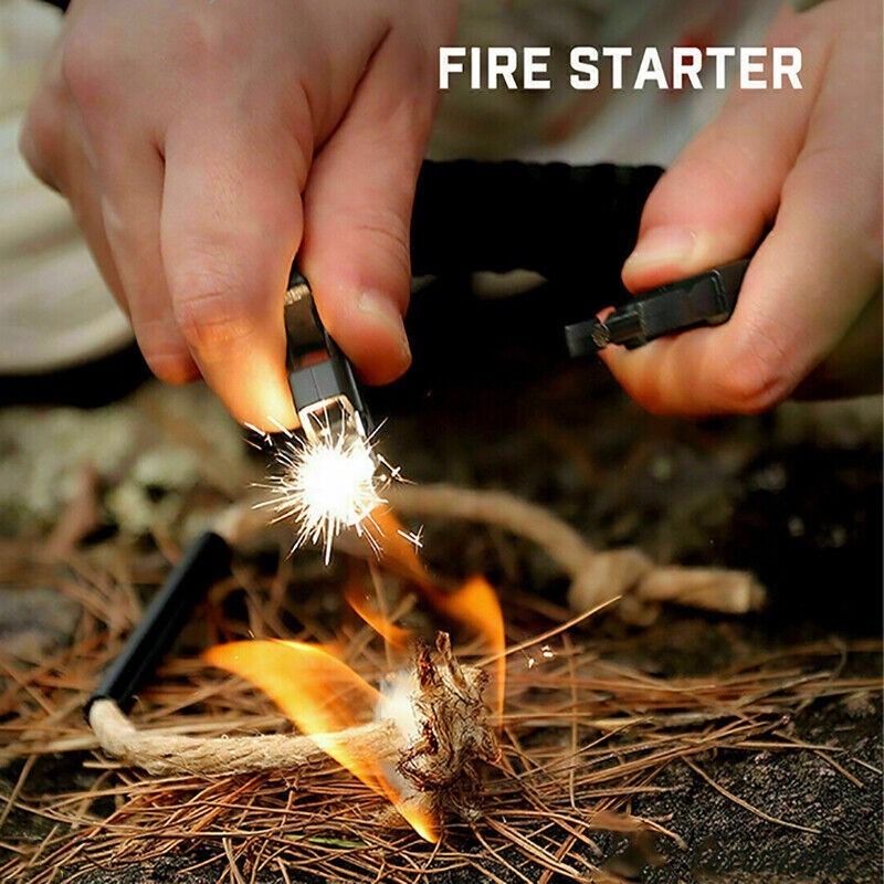 5-in-1 Survival Bracelet – Paracord, Compass, Whistle, Fire Starter, Cutter for Outdoor