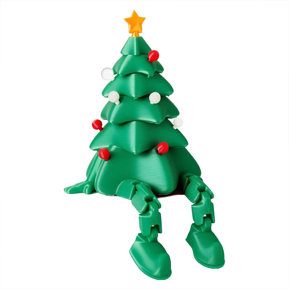 3D Printed Christmas Tree with Movable Joints – Adjustable Desktop Decoration for Home & Office