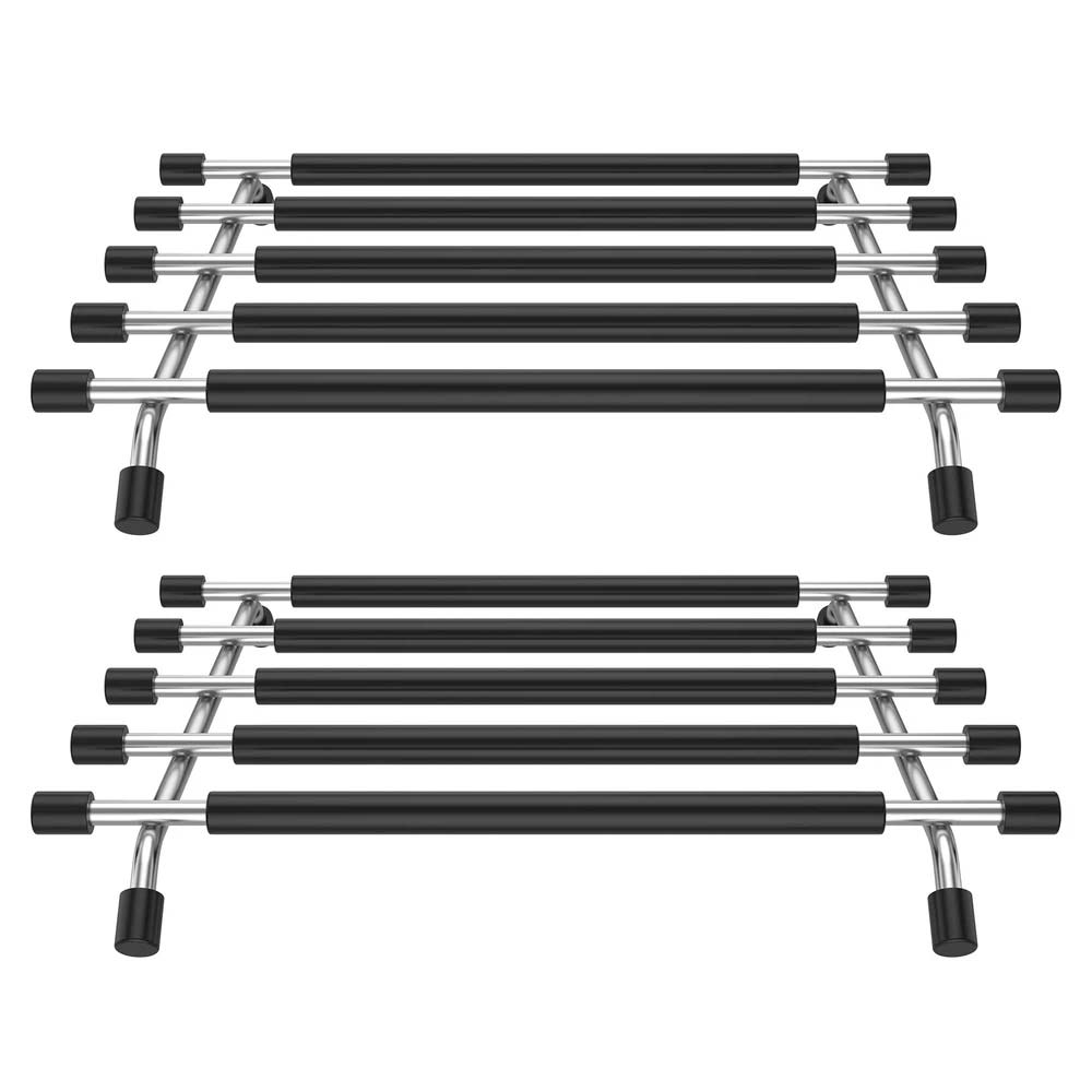 Kitchen Trivet Worktop Saver – Stainless Steel & Silicone Hot Pot Pan Stand Rack