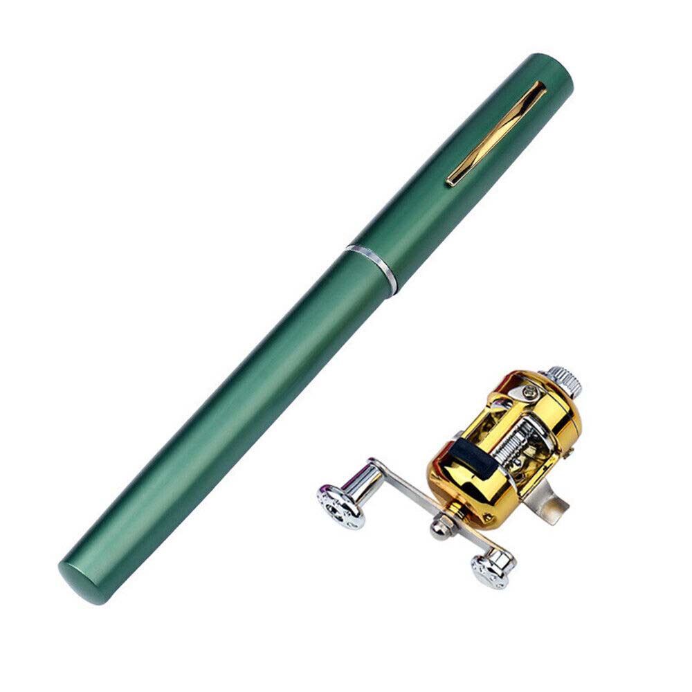 Portable Pocket Size Fishing Rod Telescopic Pen Fishing Pole and Reel Combo
