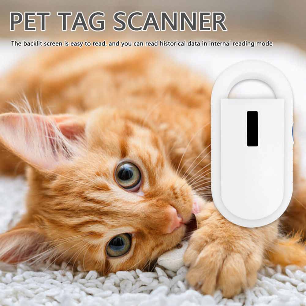 Professional Handheld Pet Microchip Scanner – Digital RFID Reader for Animal ID & Recovery