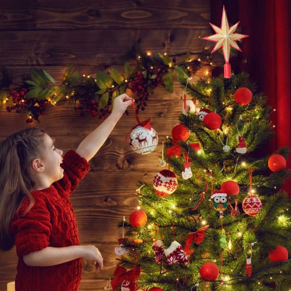Christmas Tree Star Topper Home Christmas Tree Top Star Ornament Christmas Decor