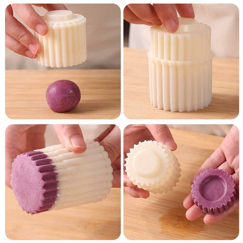 Double-Ended Pastry Mold – 2PCS 2-in-1 Press-Type Mooncake & Cookie Mold