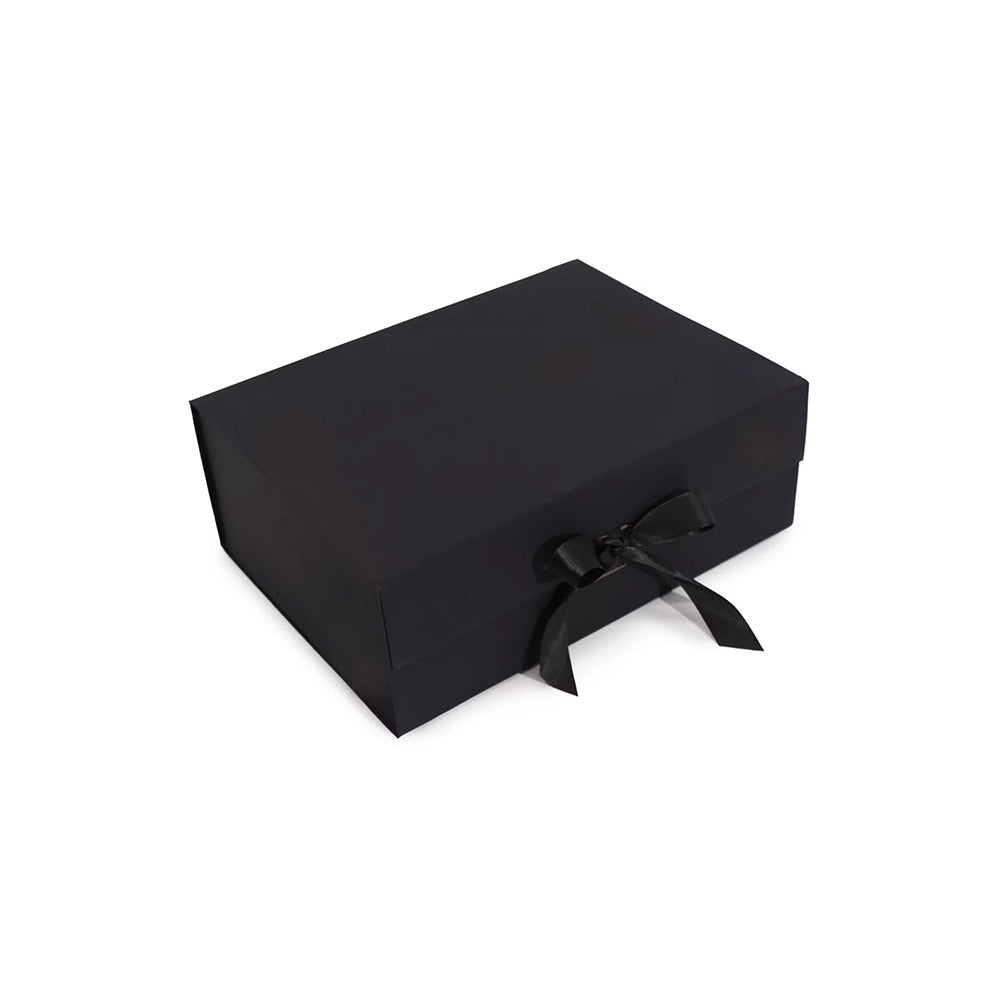 1x Flat Pack Gift Box - Reusable Cardboard Packaging (22x17x8.5cm) for Birthdays, Weddings & Corporate Gifts