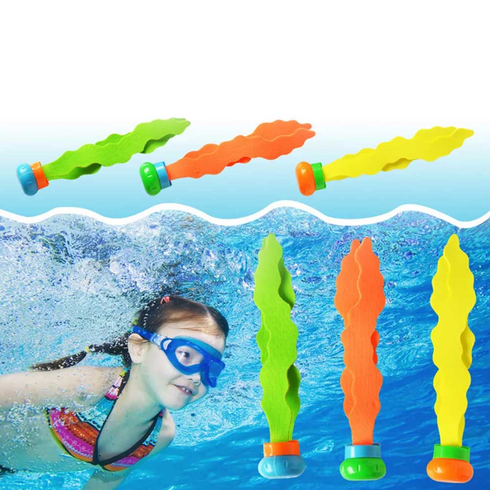19pcs Kids Underwater Dive Toys Set - Swimming Pool Rings & Seaweed Game for Children, Party Favors