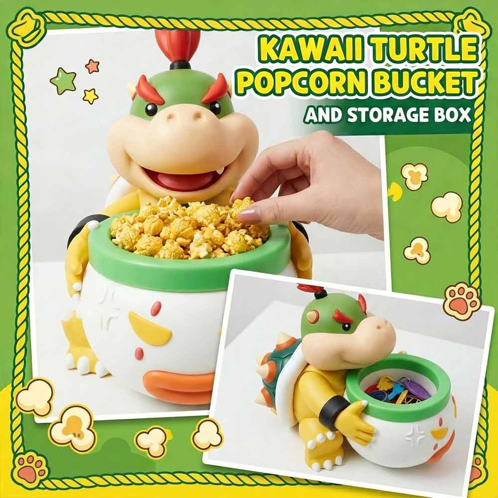 Easy to Clean Popcorn Bucket – Dinosaur Egg Design for Movie & Game Nights