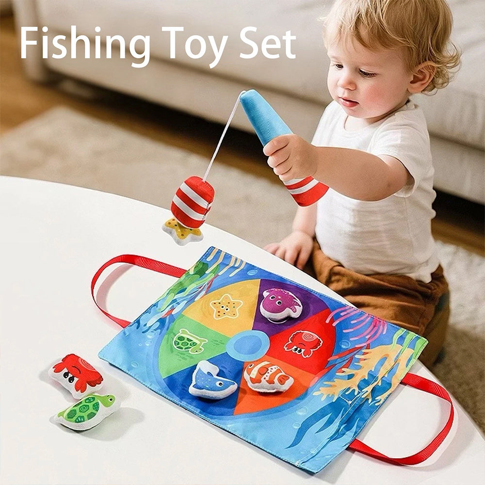 Montessori Fishing Toy – Fabric Sensory Game for Early Learning & Motor Skills