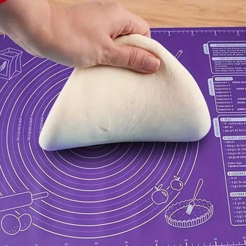 Silicone Baking Mat - Non-Stick Pastry & Fondant Rolling Mat with Measurement Guides