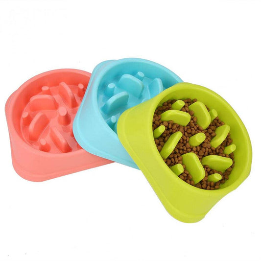 Healthy Dog Slow Eating Bowl Food Feeder Feed Large Bloat Stop Pet Cat Large