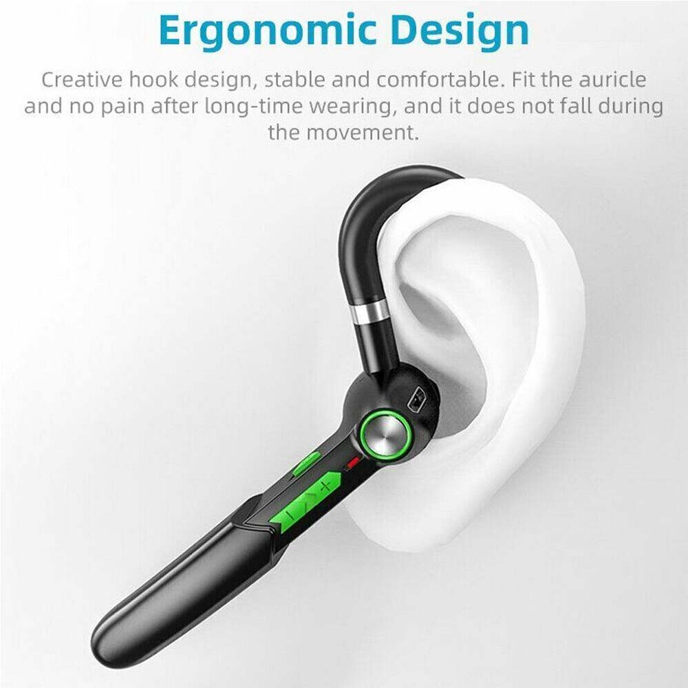 Headset Trucker Earphone Driving Handsfree Wireless Earpiece Earbud Bluetooth