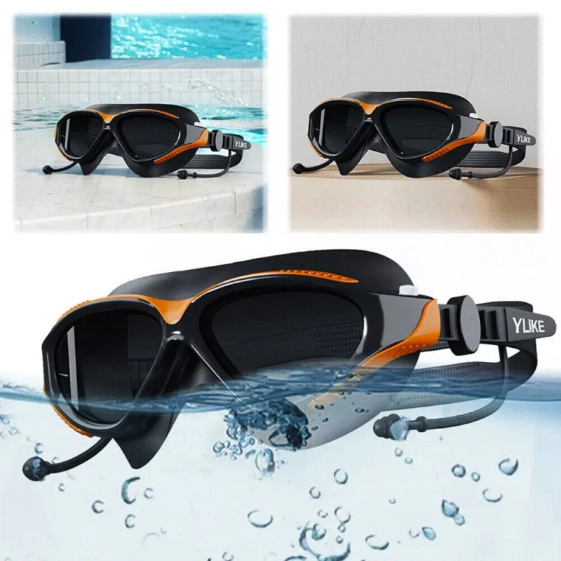 Professional Adult Anti Fog Swim Glasses Swimming Goggles Snorkel Diving Pool