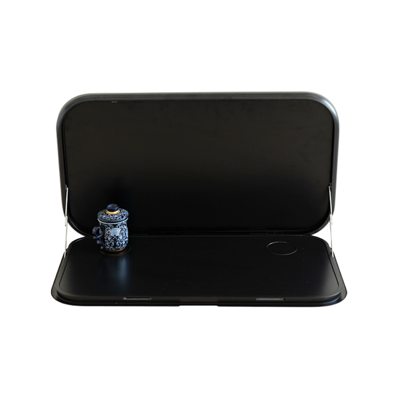 Caravan Picnic Table keyless with LED Lighting & Backing Plate - 800 x 450mm