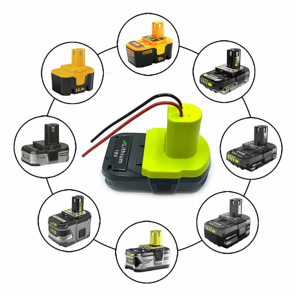 Power Wheels adapter for Ryobi One+ 18V Lithium Ion Battery Dock Power Connector
