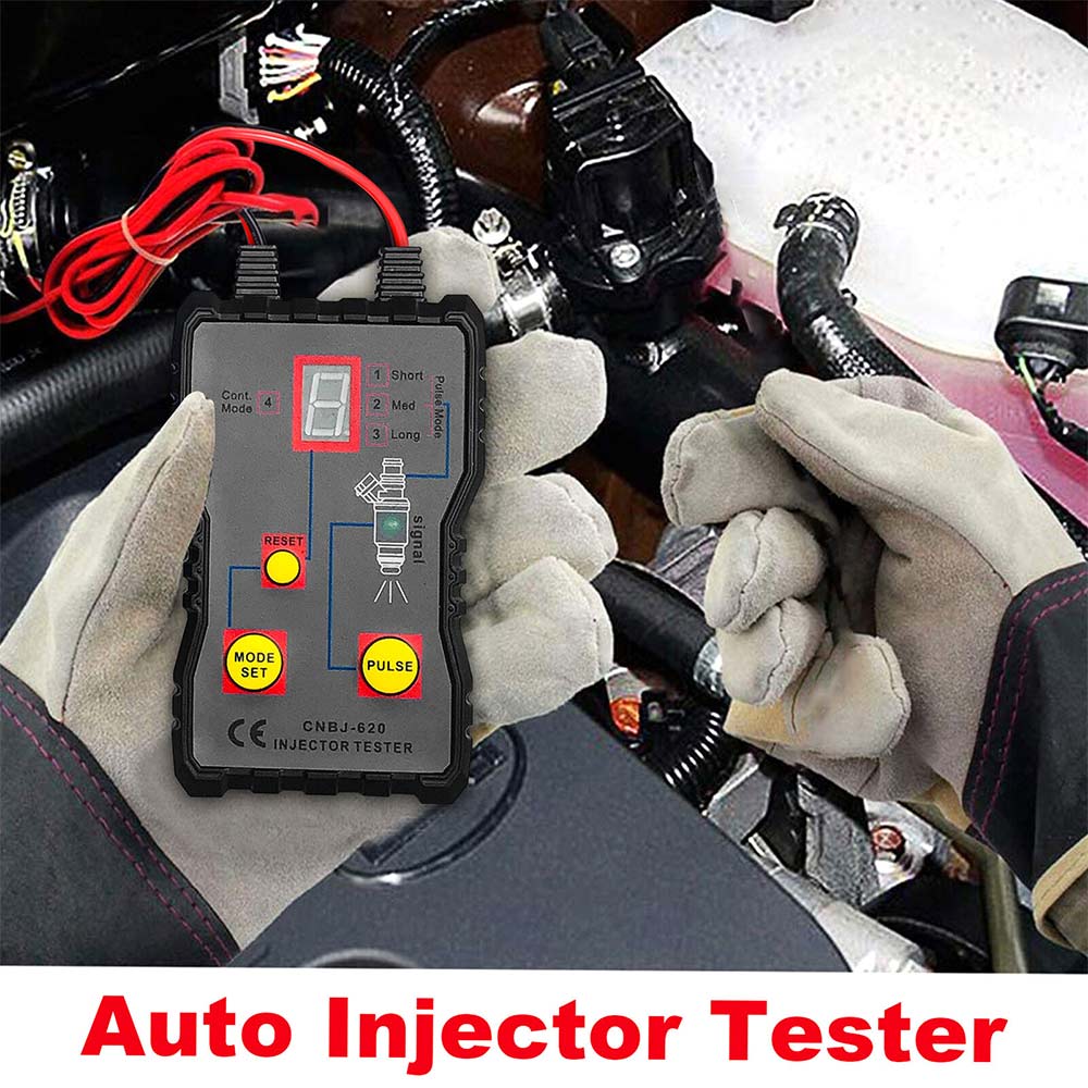 Fuel Injector Tester 4 Pluse Modes Cleaner Adapter Cleaning Tool Kit Universal