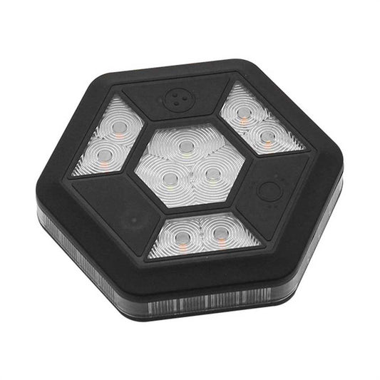 360° Rotating LED Magnetic Car Warning Light - Rechargeable Flashing Safety Beacon
