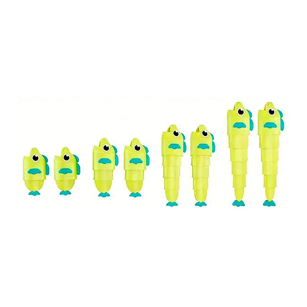Family Fishing Challenge Kit – Measure & Compete, Colorful Retractable Fish Toy Set (8 Fish + 2 Rods)