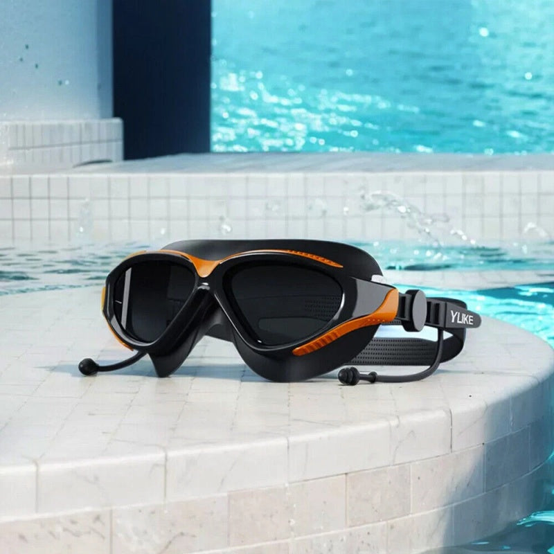 Professional Adult Anti Fog Swim Glasses Swimming Goggles Snorkel Diving Pool