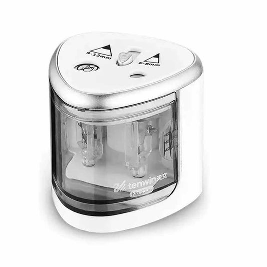 Tenwin New Two-Hole Electric Automatic Pencil Sharpener Switch Pencil Sharpener