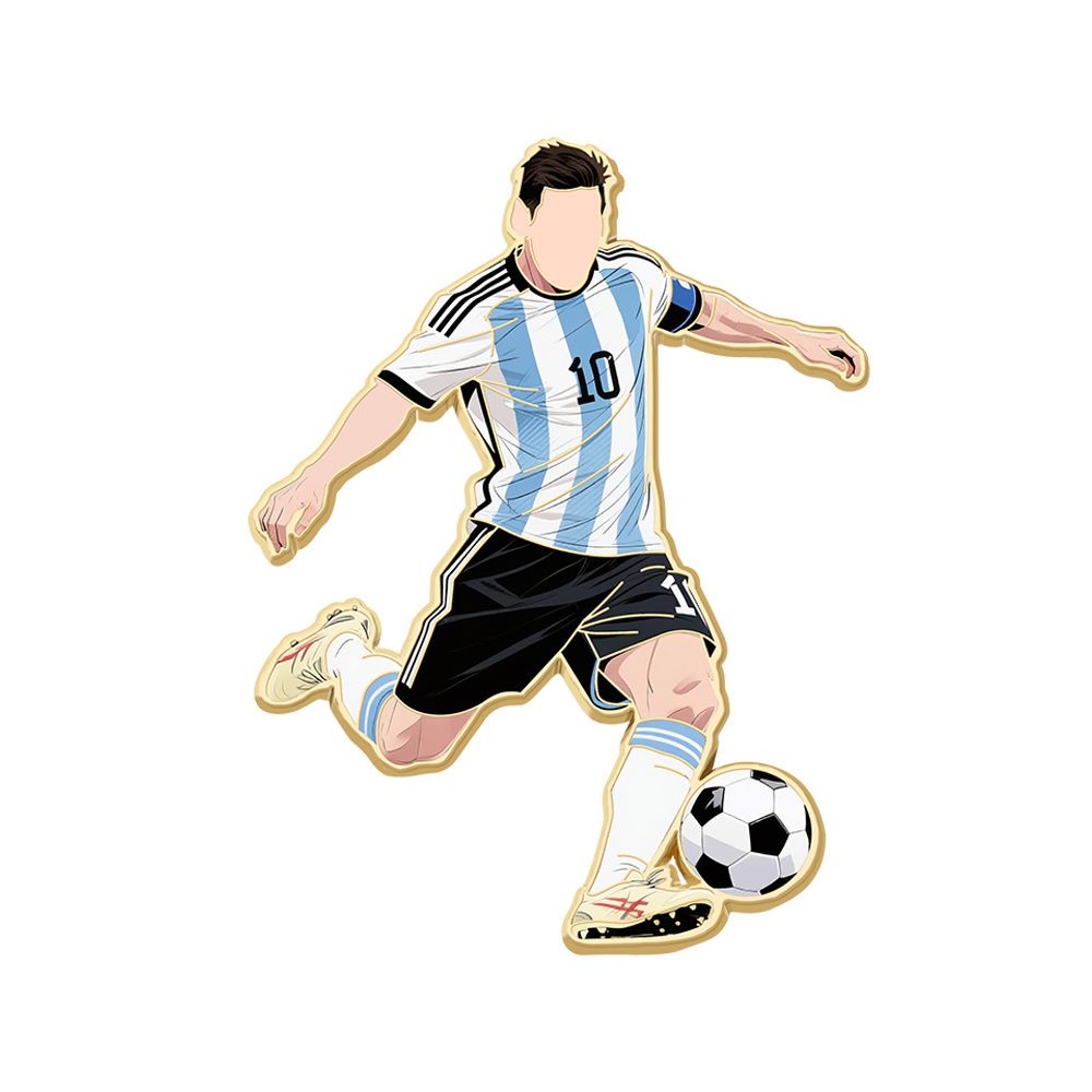 4-Piece 2026 World Cup Football Star Pin Badge – Fan Backpack Accessory Set