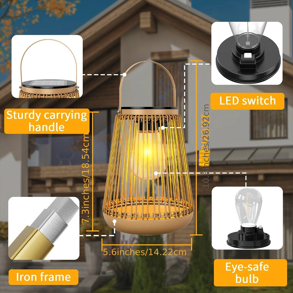 Hanging Solar Lantern – Waterproof Outdoor Ornament for Garden, Patio & Gift