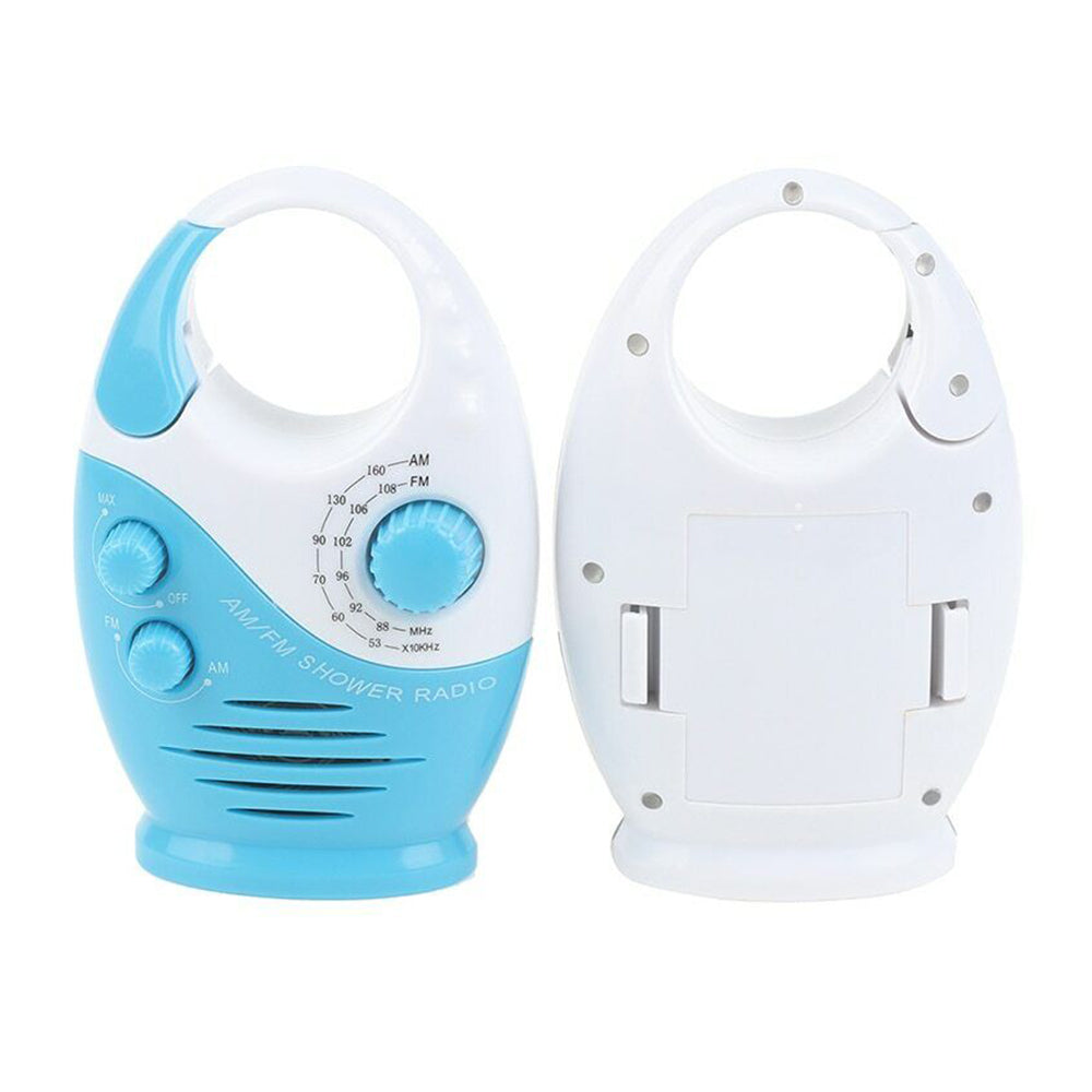 Waterproof Portable FM AM Radio Shower Music Hanging Radio Suit Bathroom Bath