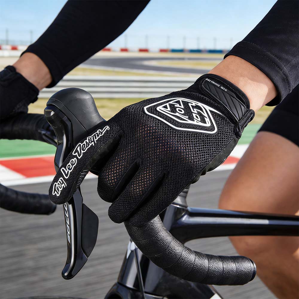 Air Gloves for Men – Black Motocross MX ATV Adult Riding Gloves  Breathable & Durable