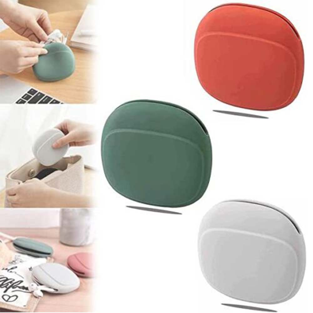 Portable Bag Charging Cable Silicone Data Cable Earphone Storage Box