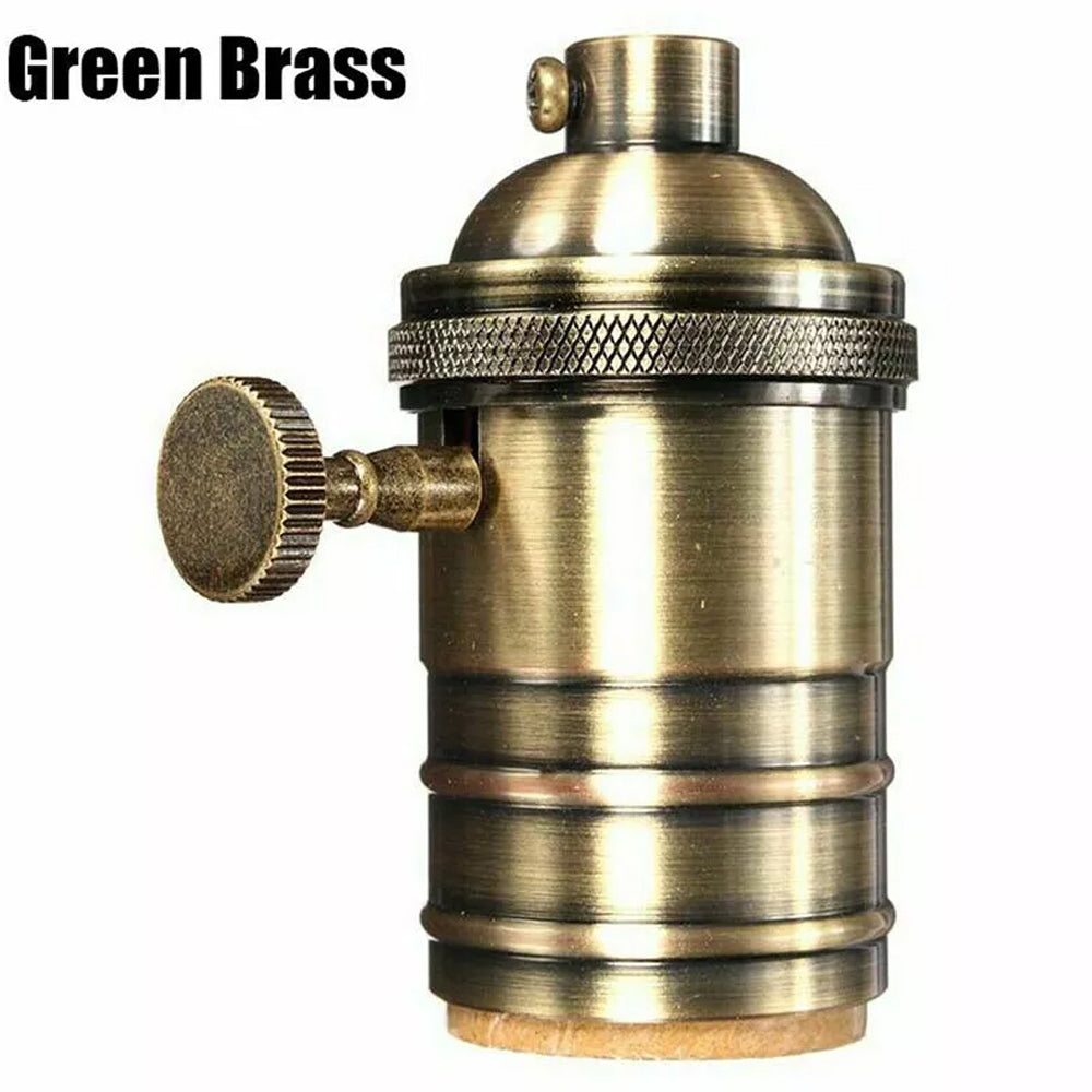 E27 Vintage Retro Edison Screw Bulb Socket Lamp Holder Light Base With Switch
