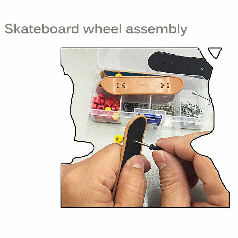 Mini Skate Board Set  DIY Tech Deck Toy Complete Fingerboard Finger Kids ToyGift