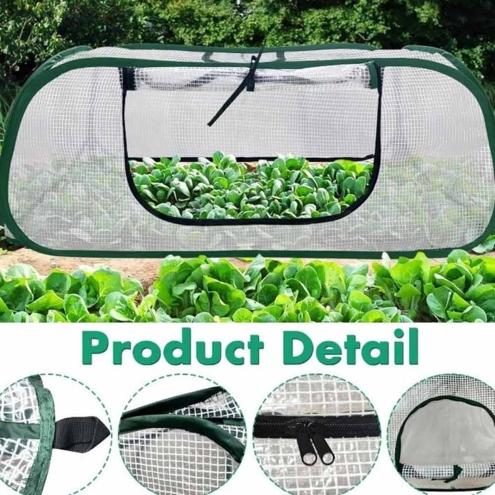 Garden Mesh Plant Cover – Pop-Up Raised Bed Row Cover with Storage Bag