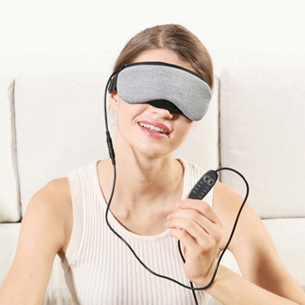 USB Heated Eye Mask Warm Steam Dry Eye Mask Electric Temperature Heating