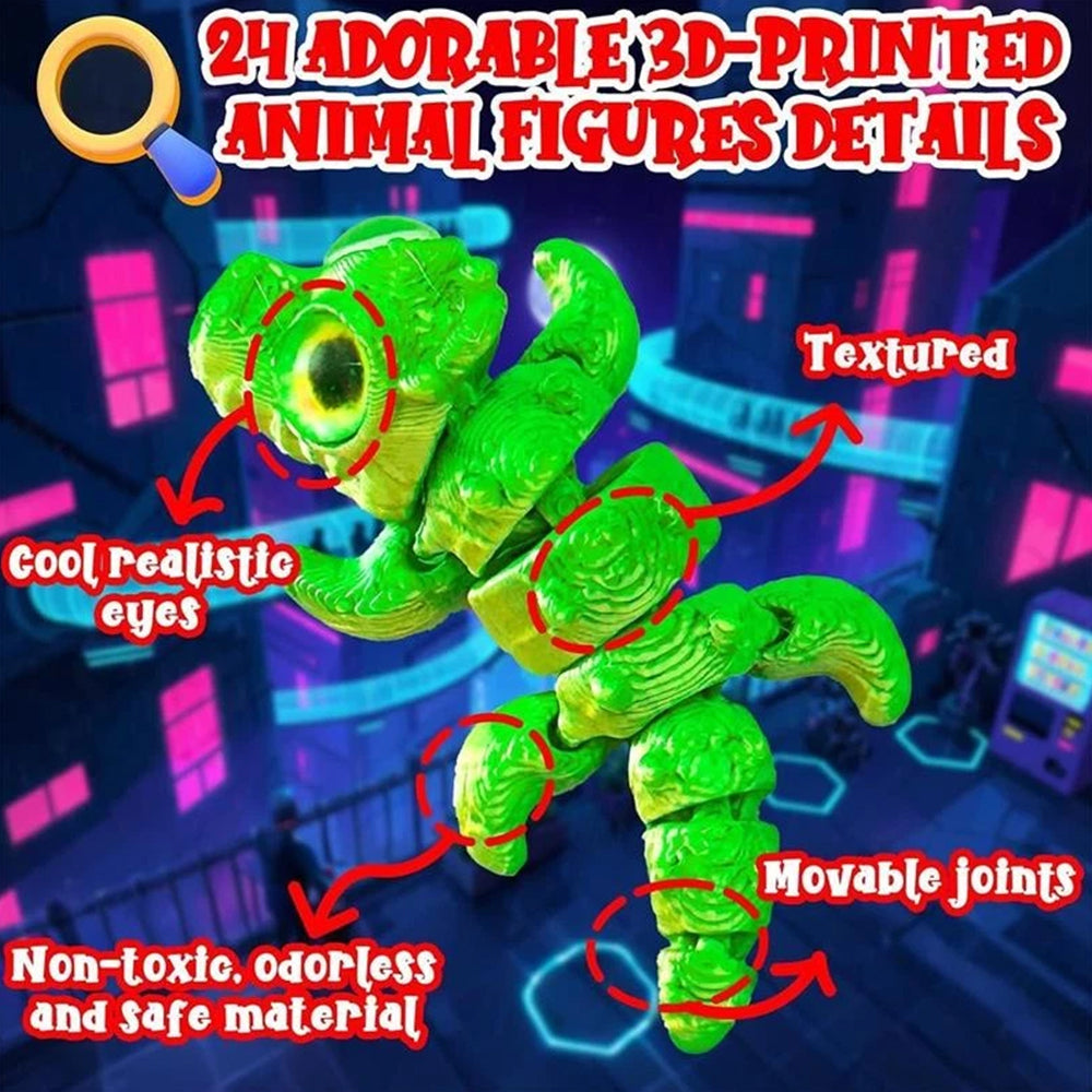 3D Printed Animals Christmas Advent Calendar 2025 – 24-Day Countdown with Articulated Animal Figures