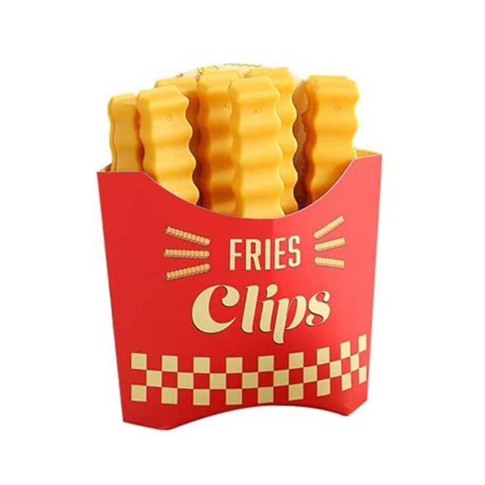 12PCS Reusable Food Bag Clips – French Fry Shaped Storage Sealing Clips