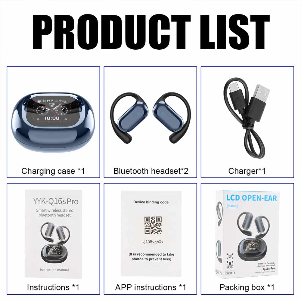 2025 Bluetooth Wireless Earbuds Voice AI Translator LED Earphones 144+ Language